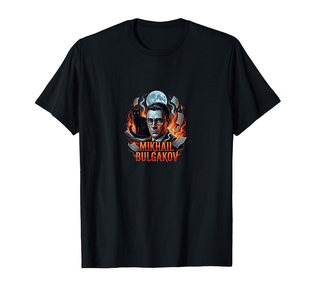 Mikhail Bulgakov Portrait Mystical T-Shirt - Minimalist Print Unisex - T-Shirt, Sweatshirt, Hoodie