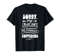 Sorry My Emotions Are Currently T-Shirt - Trendy Graphic for Adults - T-Shirt, Sweatshirt, Hoodie