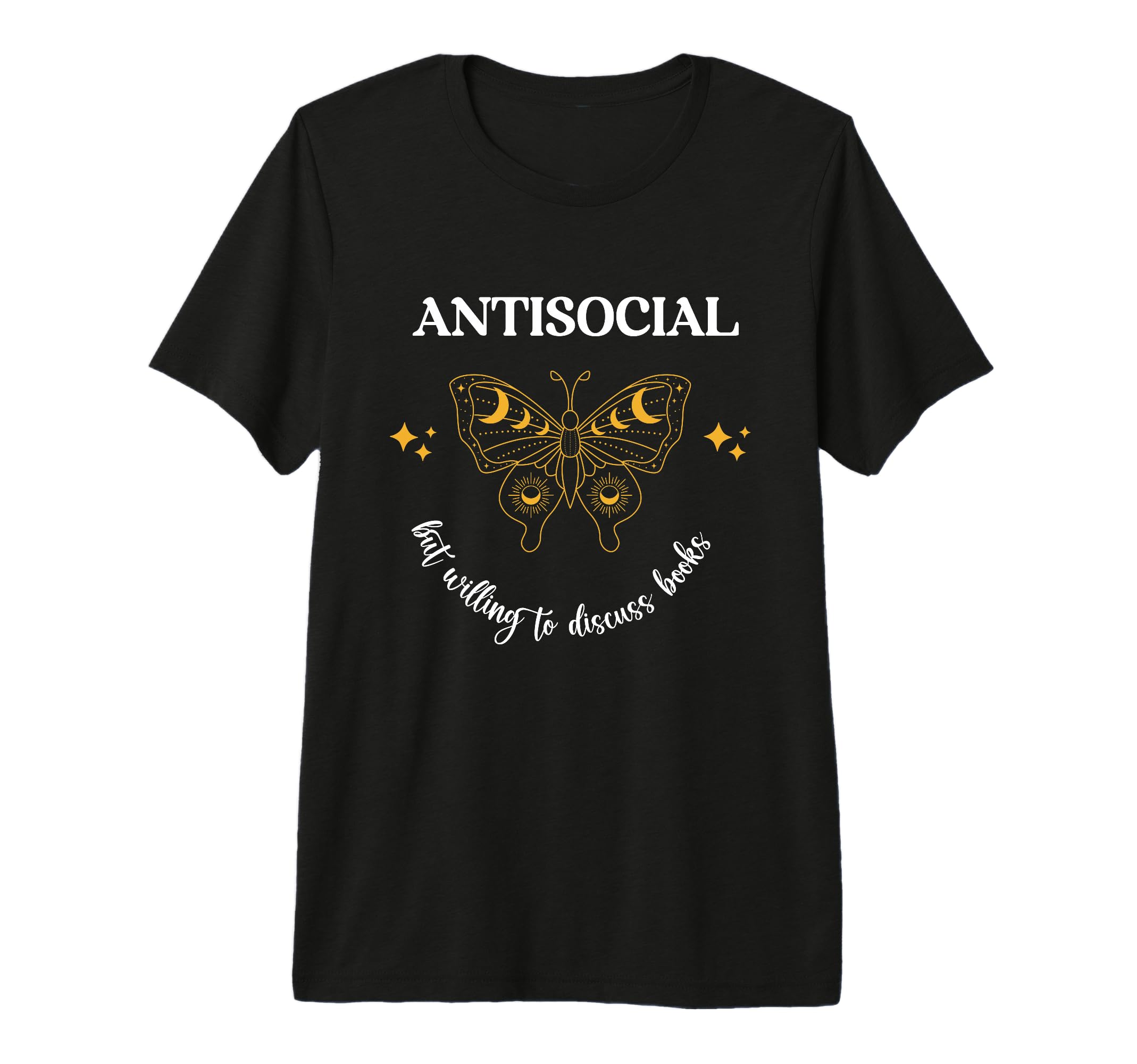 Antisocial Book Club Introvert Booklovers T-Shirt - Graphic Print Unisex - T-Shirt, Sweatshirt, Hoodie