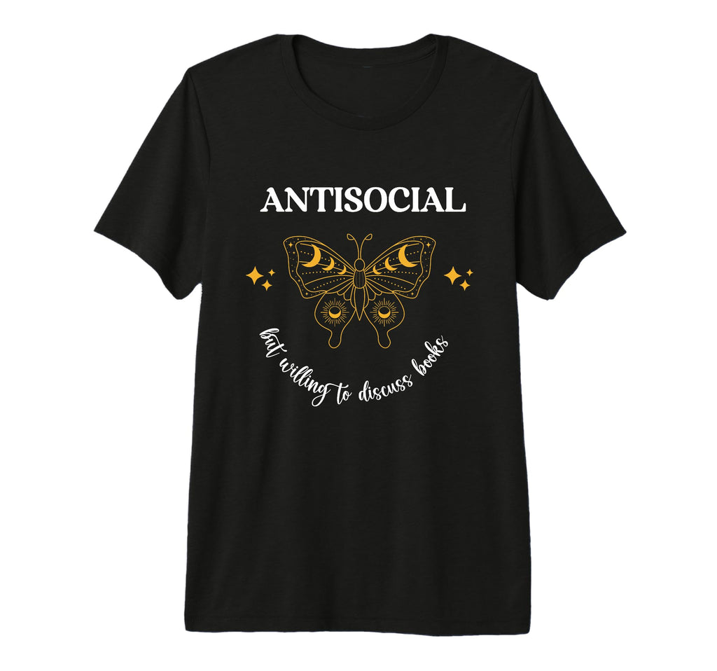 Antisocial Book Club Introvert T-Shirt - Trendy Graphic Men Women - T-Shirt, Sweatshirt, Hoodie