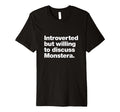 Introverted But Willing To Discuss T-Shirt - Minimalist Print for Adults - T-Shirt, Sweatshirt, Hoodie