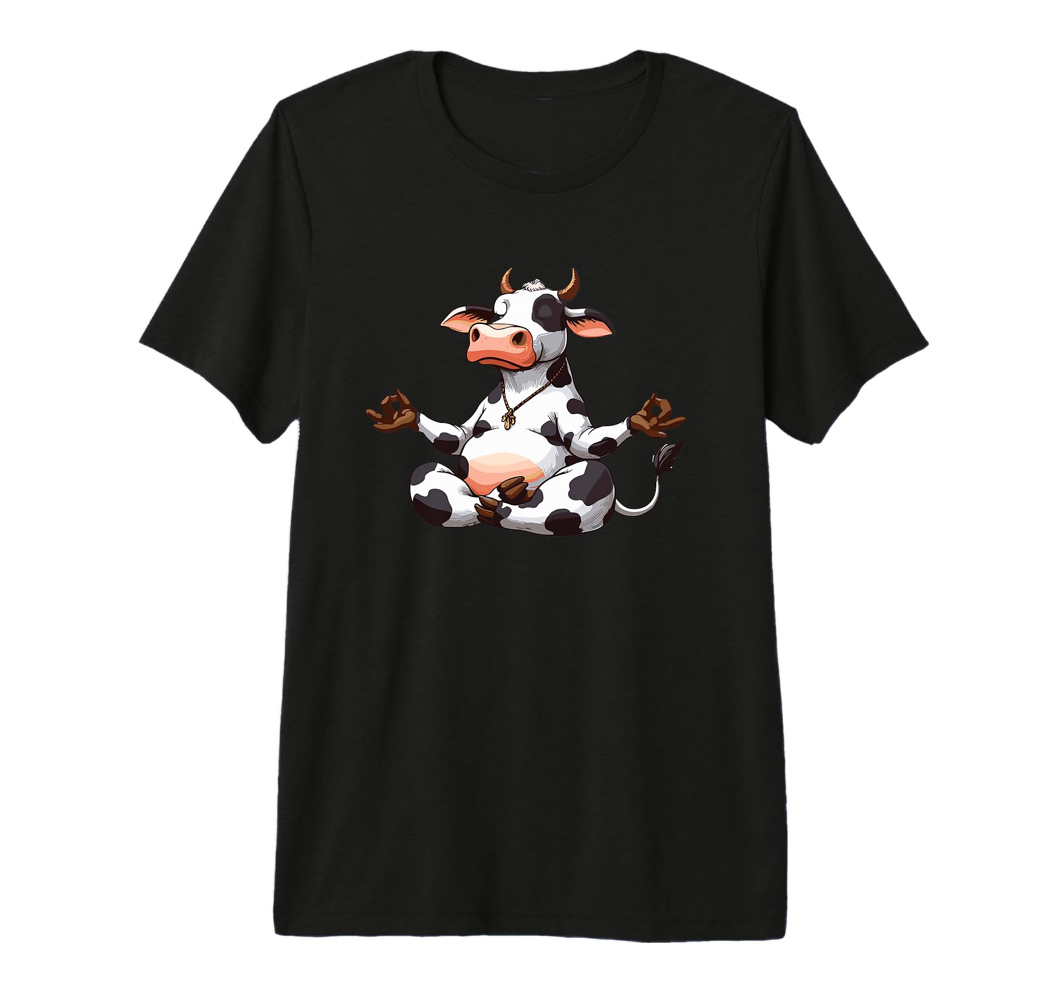 Meditation Cow Yoga Pose Relaxing Animal T-Shirt - Trendy Graphic Unisex - T-Shirt, Sweatshirt, Hoodie