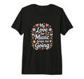 My Love Music Keeps Me Going Tri Blend T-Shirt - Unique Graphic Unisex - T-Shirt, Sweatshirt, Hoodie