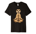 Zen Meerkat Meditation Funny Wildlife T-Shirt - Trendy Graphic Unisex - T-Shirt, Sweatshirt, Hoodie