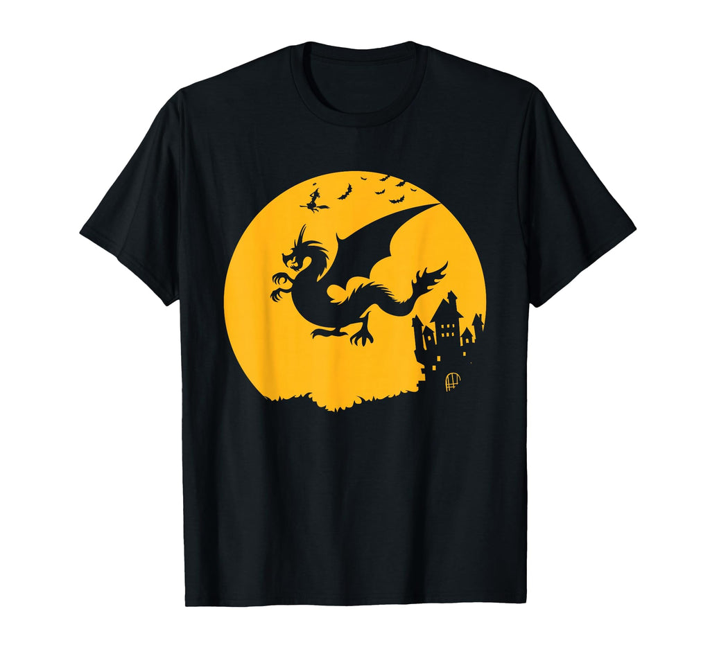 Dragon Halloween Bats Witch Haunted House T-Shirt - Streetwear Style Unisex - T-Shirt, Sweatshirt, Hoodie
