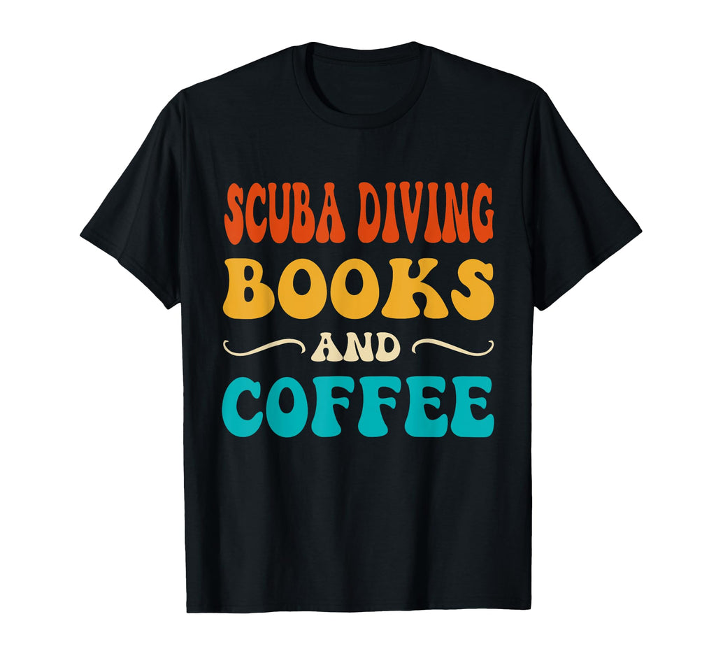 Groovy Funny Scuba Diving Books T-Shirt - Aesthetic Graphic Men Women - T-Shirt, Sweatshirt, Hoodie