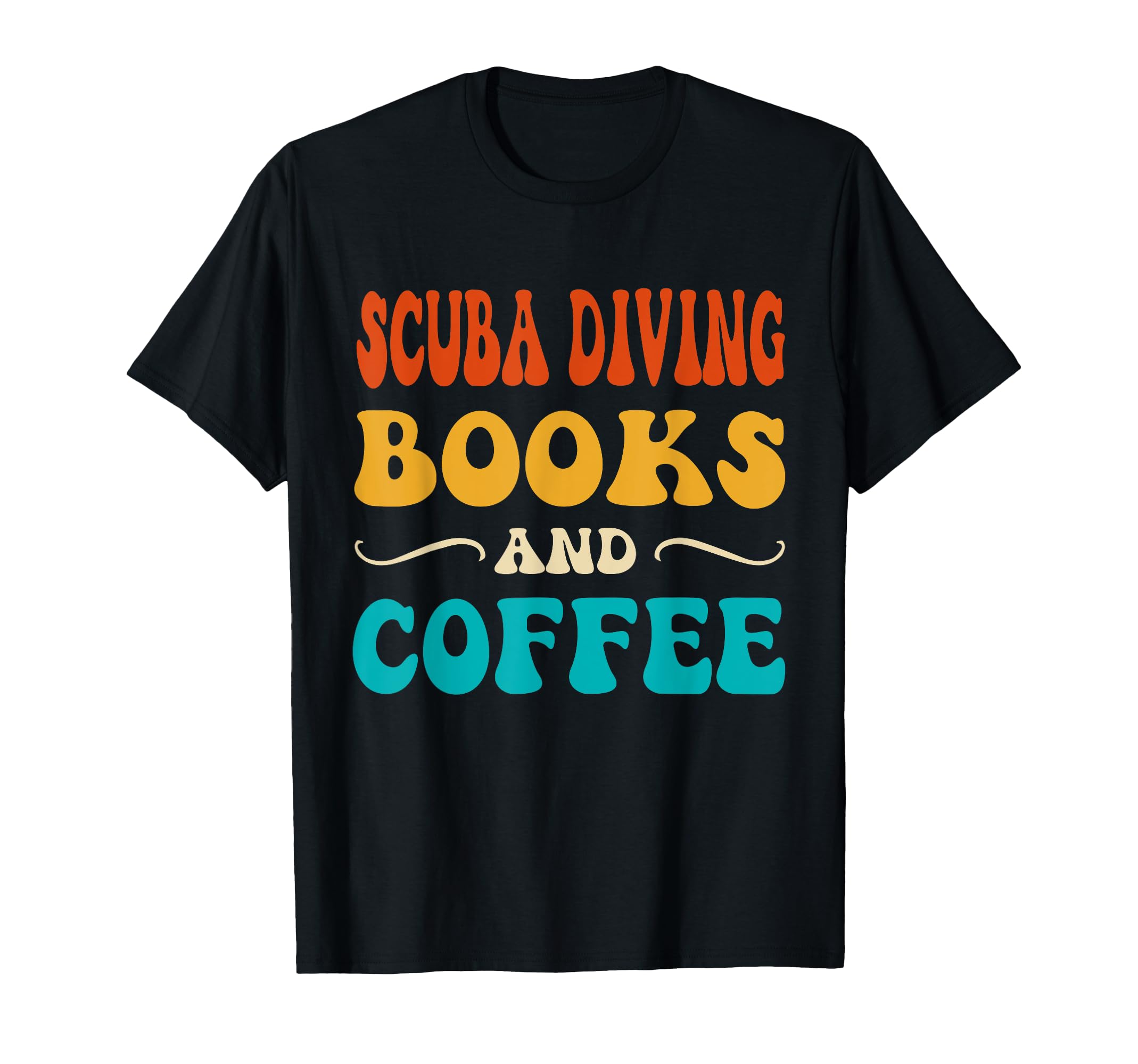 Groovy Funny Scuba Diving Books T-Shirt - Aesthetic Graphic Men Women - T-Shirt, Sweatshirt, Hoodie