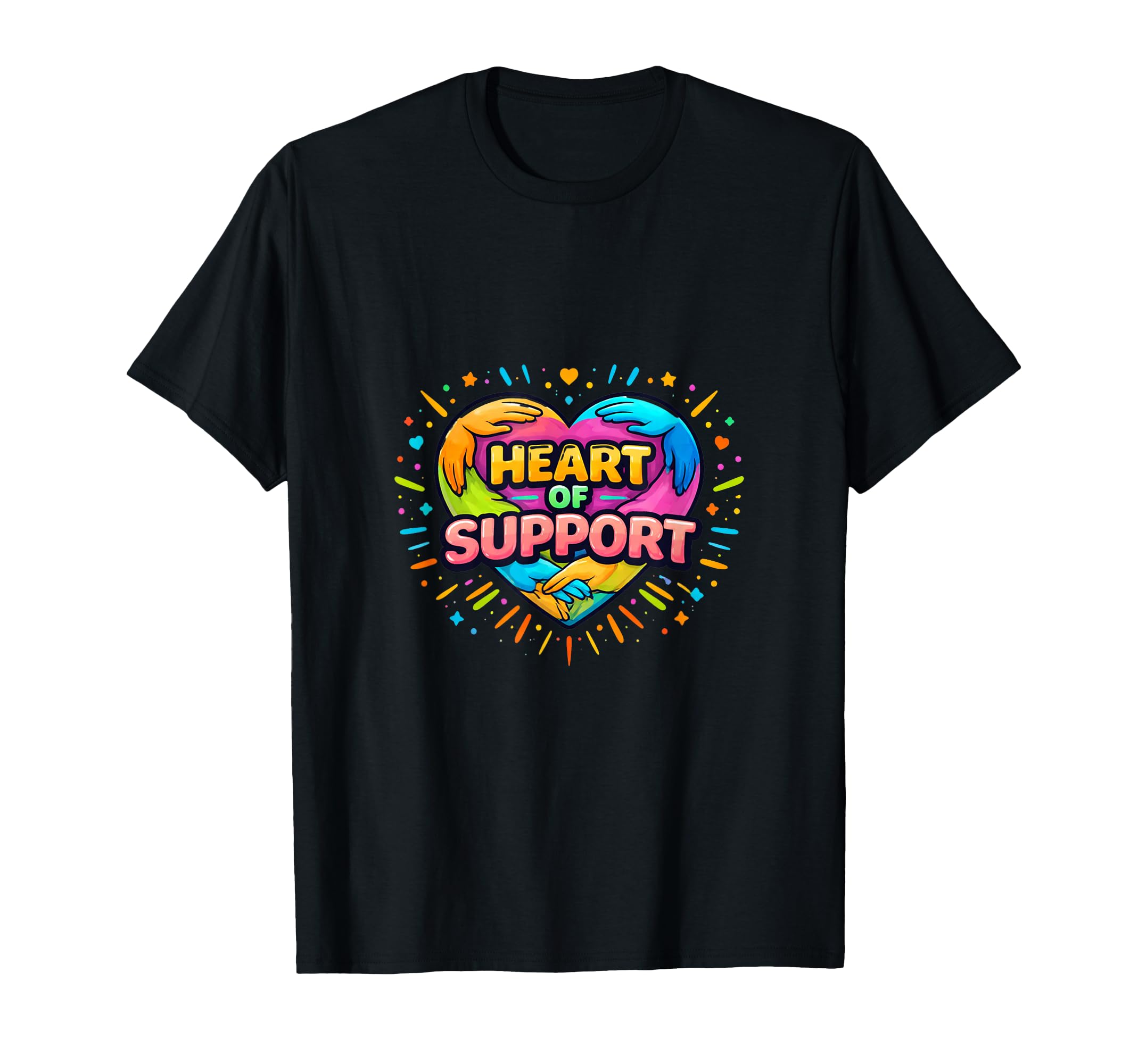 Heart Support Unity Compassion T-Shirt - Fun Novelty Design for Adults - T-Shirt, Sweatshirt, Hoodie