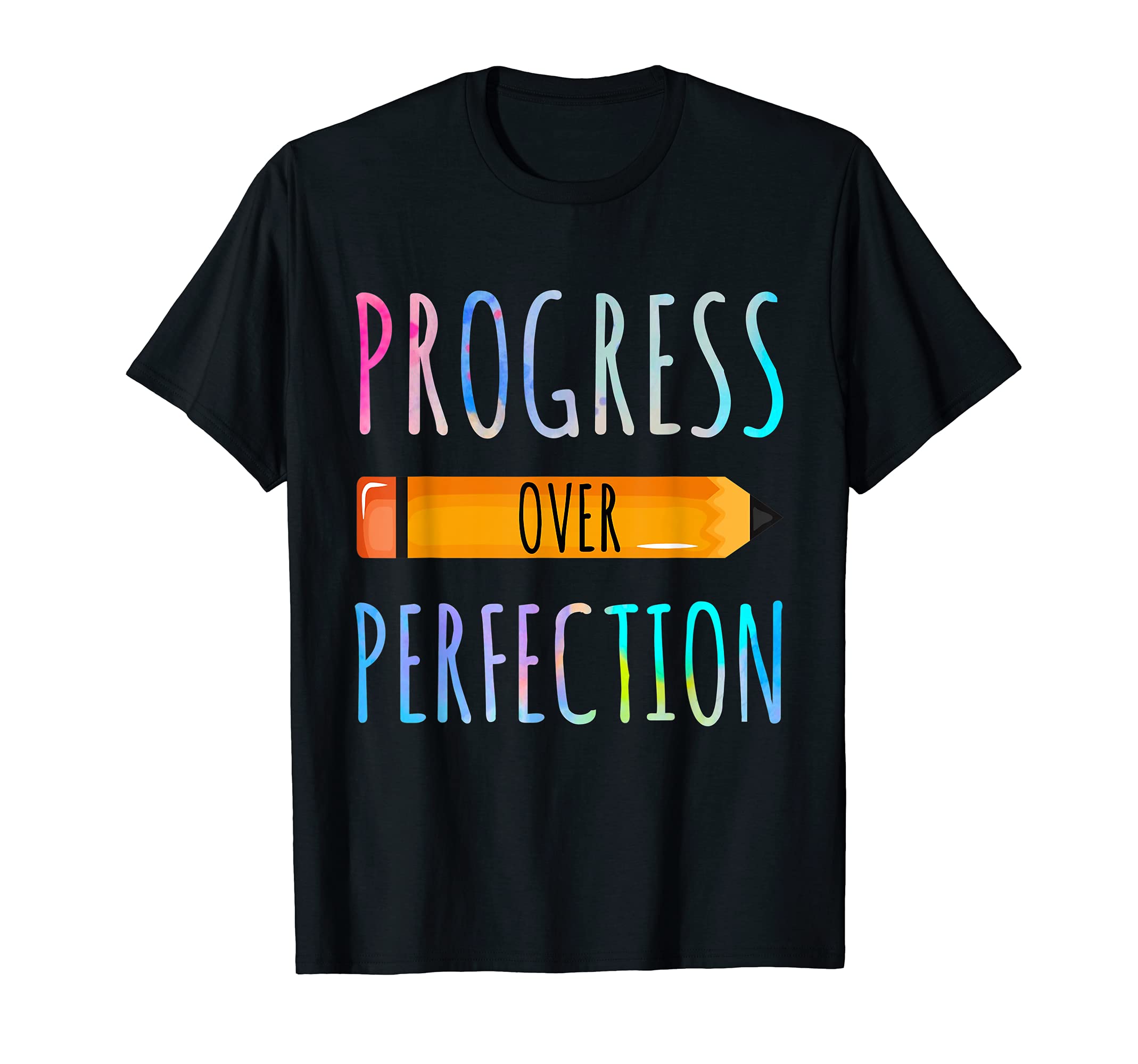 Motivational Progress Over Perfection T-Shirt - Novelty Apparel for Adults - T-Shirt, Sweatshirt, Hoodie