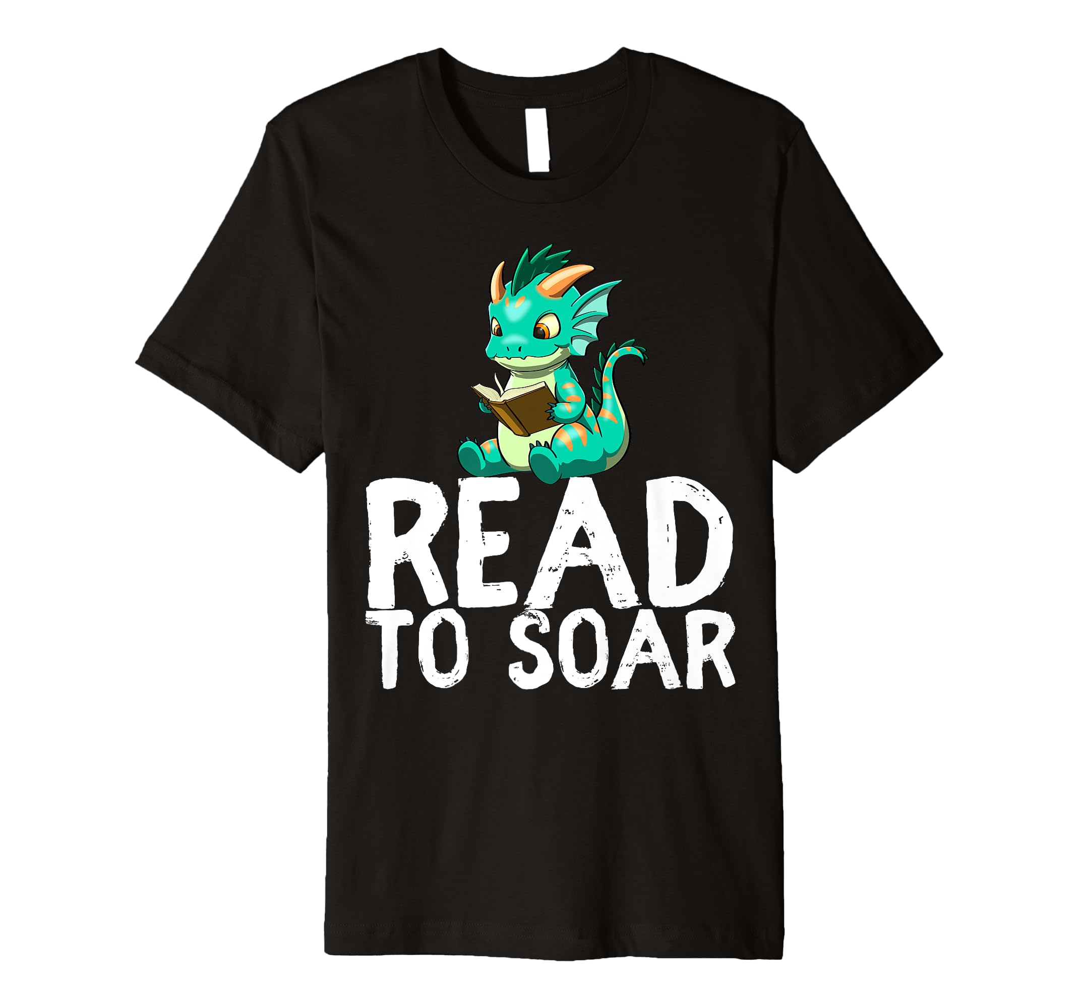 Dragon Reading Book Worm Nerd School Read T-Shirt - Custom Art Print Unisex - T-Shirt, Sweatshirt, Hoodie
