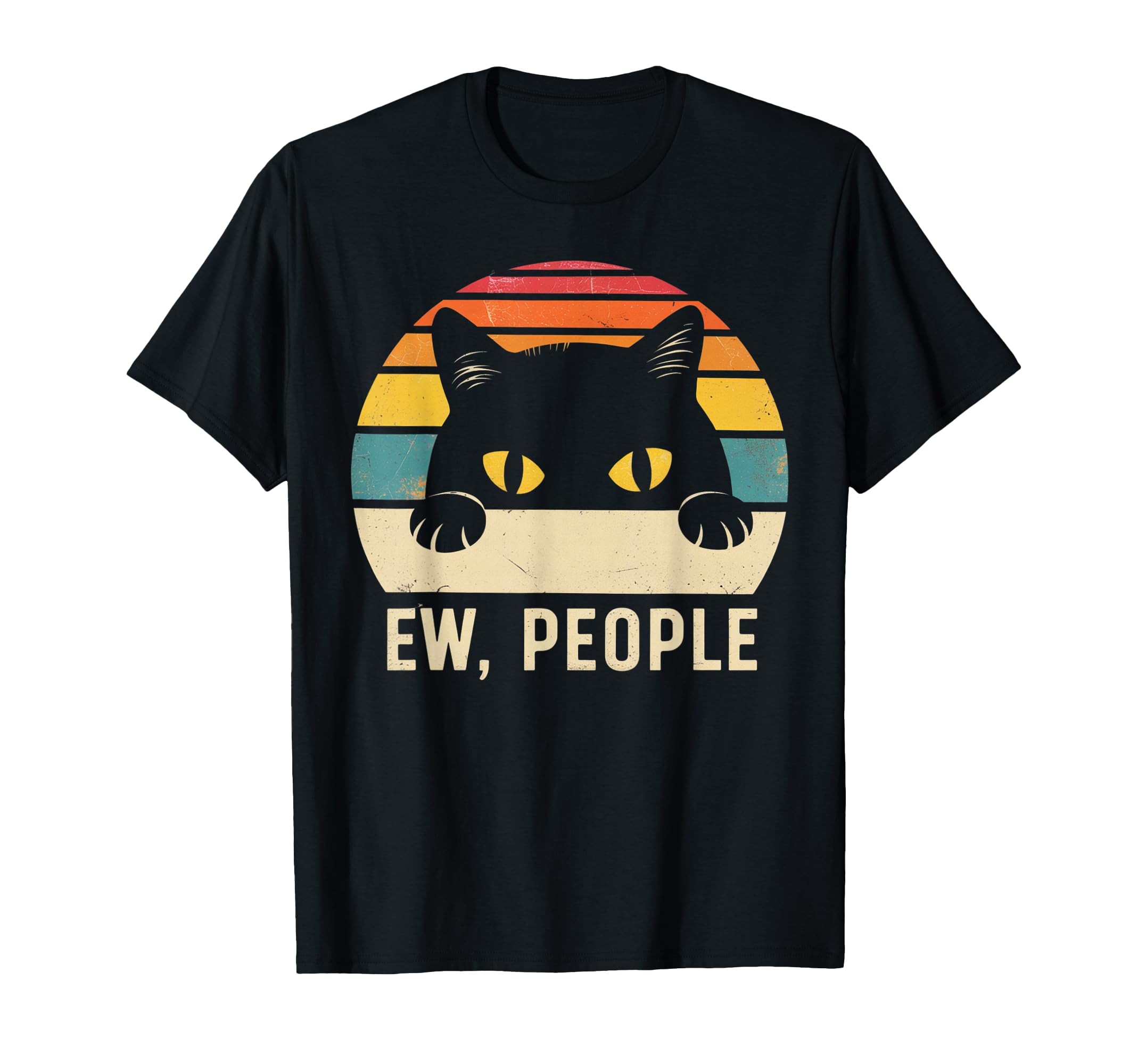 Ew People Cat Funny Anti Social T-Shirt - Graphic Print for Adults - T-Shirt, Sweatshirt, Hoodie