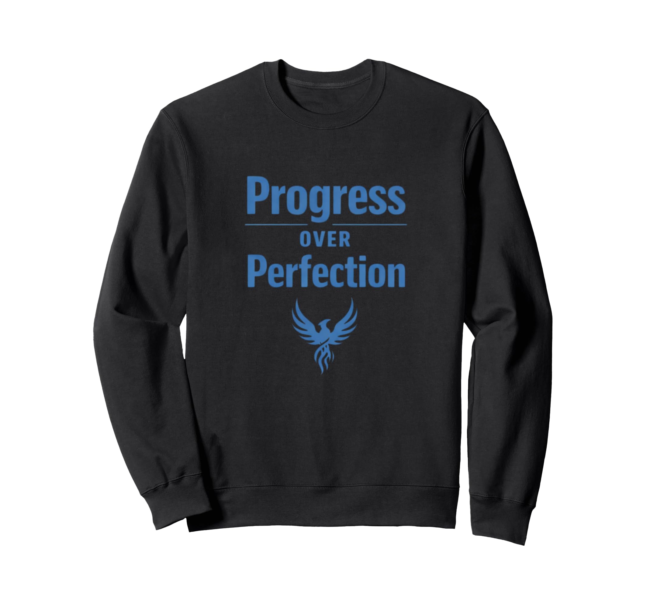Progress Over Perfection Motivational Sweatshirt - Aesthetic Graphic Unisex - T-Shirt, Sweatshirt, Hoodie