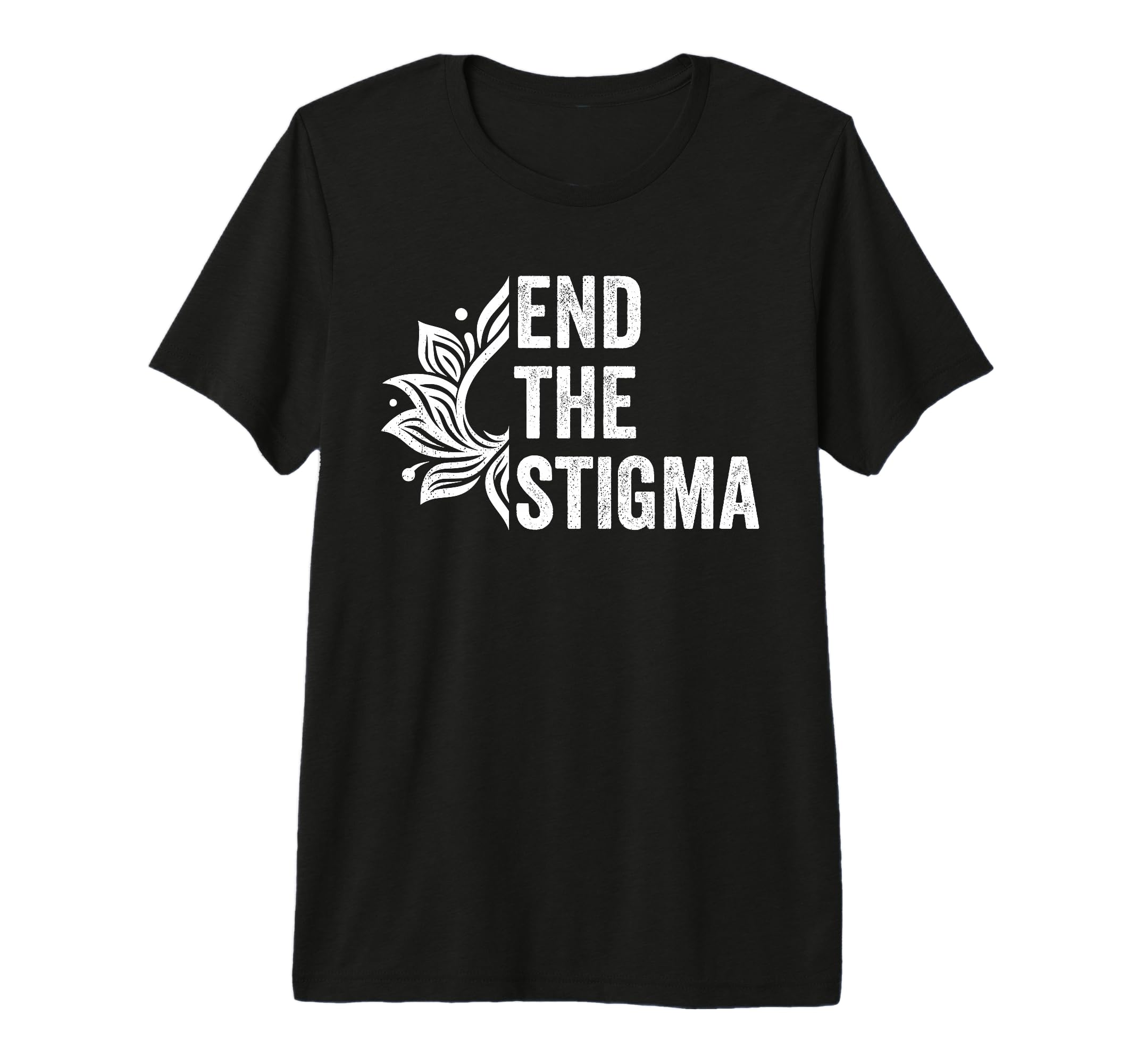 End Stigma Mental Health Awareness Tri T-Shirt - Trendy Graphic Men Women - T-Shirt, Sweatshirt, Hoodie