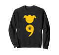 Dog Semicolon May Mental Health Sweatshirt - Trendy Graphic Men Women - T-Shirt, Sweatshirt, Hoodie
