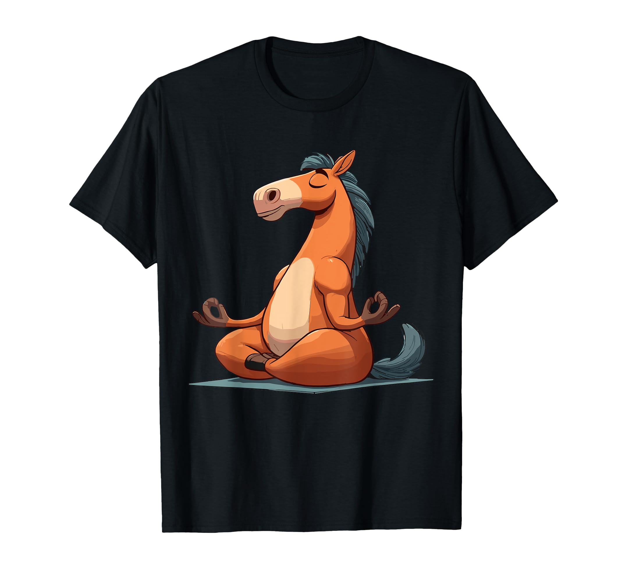 Meditation Horse Yoga Pose Relaxing T-Shirt - Minimalist Print Unisex - T-Shirt, Sweatshirt, Hoodie