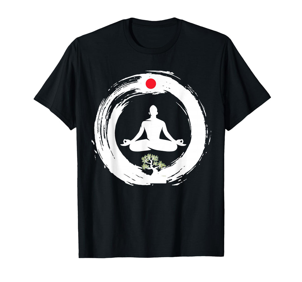 Bonsai Tree Enso Circle Zen Buddhist T-Shirt - Minimalist Print Unisex - T-Shirt, Sweatshirt, Hoodie