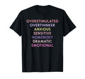 Overstimulated Overthinker Anxious T-Shirt - Custom Art Print for Adults - T-Shirt, Sweatshirt, Hoodie