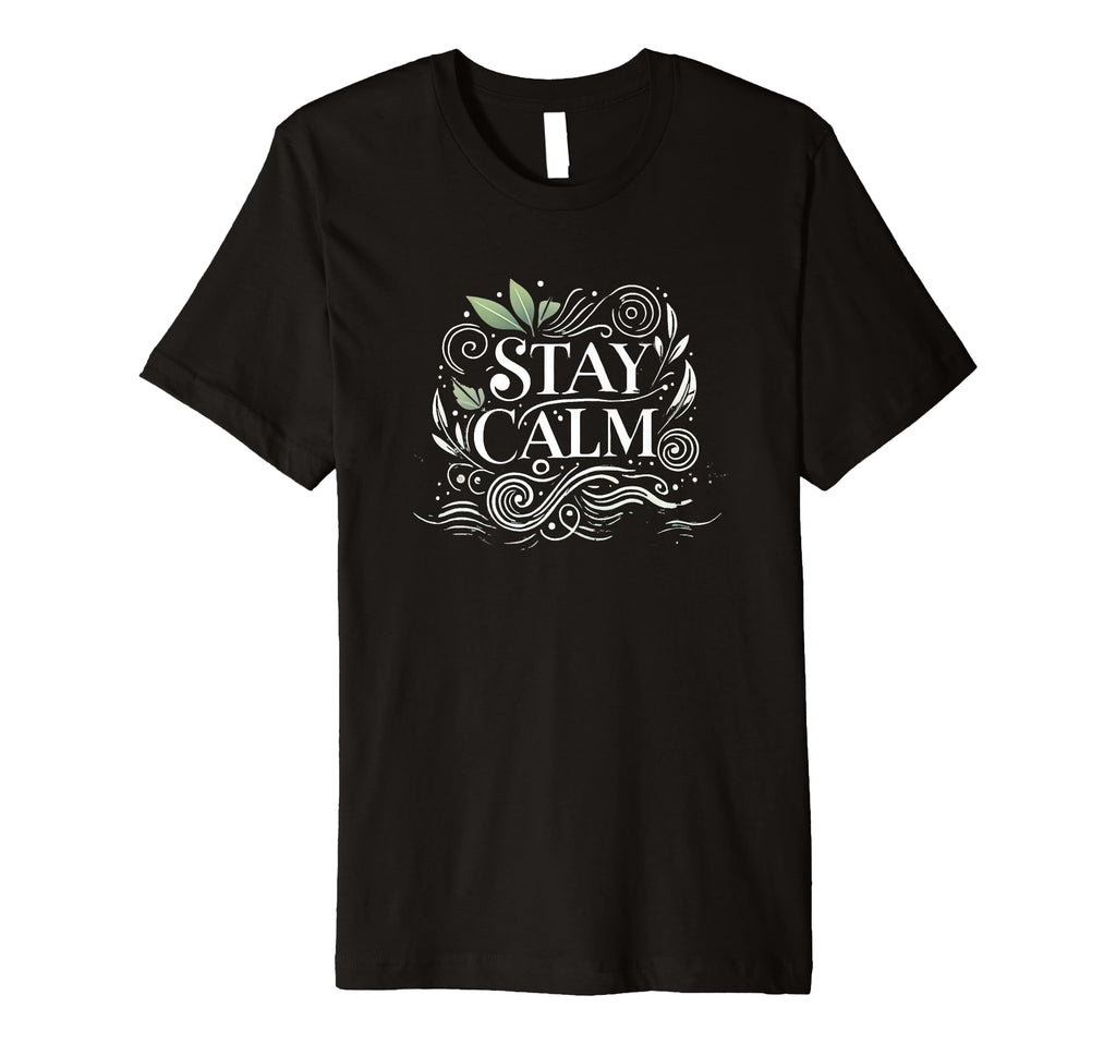 Peaceful Be Calm Mindfulness T-Shirt - Casual Everyday Wear Unisex - T-Shirt, Sweatshirt, Hoodie