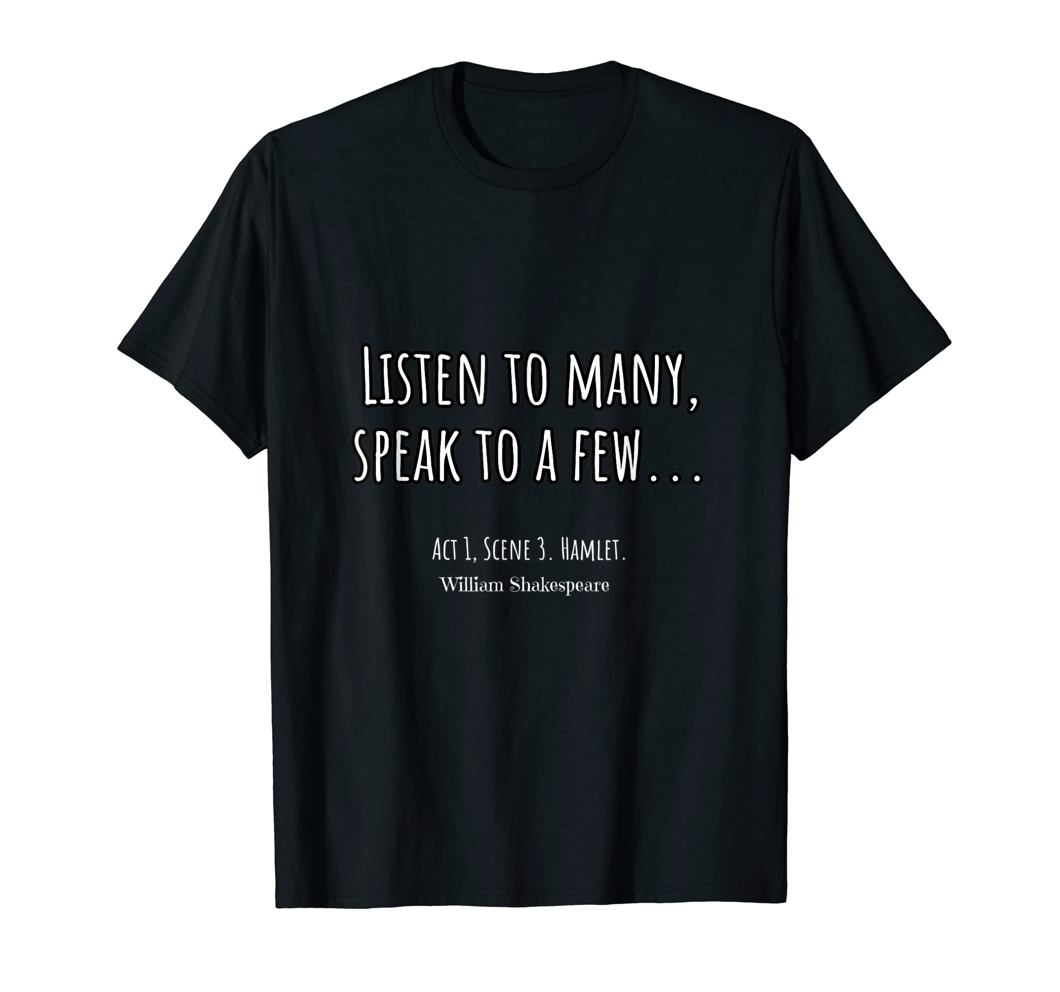 William Shakespeare Hamlet English T-Shirt - Minimalist Print Unisex - T-Shirt, Sweatshirt, Hoodie