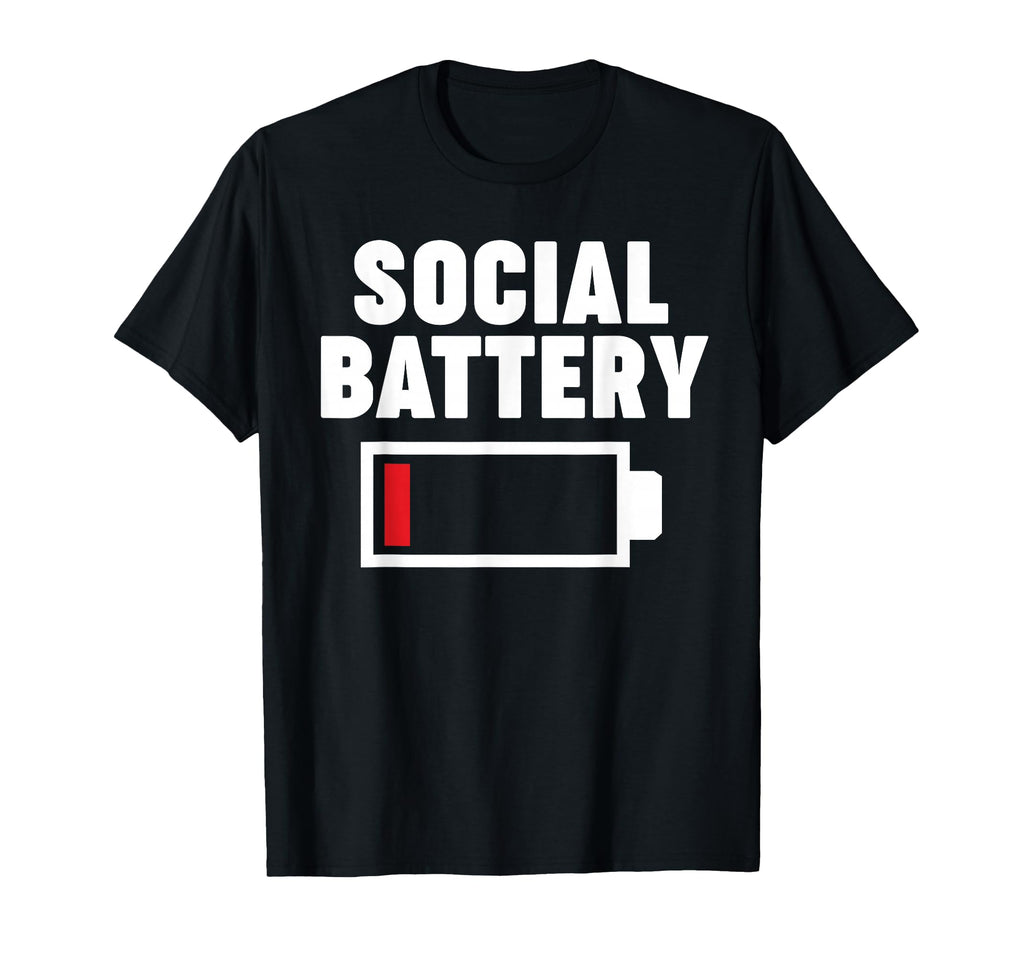 Low Energy Social Battery T-Shirt - Aesthetic Graphic Unisex - T-Shirt, Sweatshirt, Hoodie
