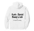 Anti Social Book Club Introverted Hoodie - Fun Novelty Design Men Women - T-Shirt, Sweatshirt, Hoodie