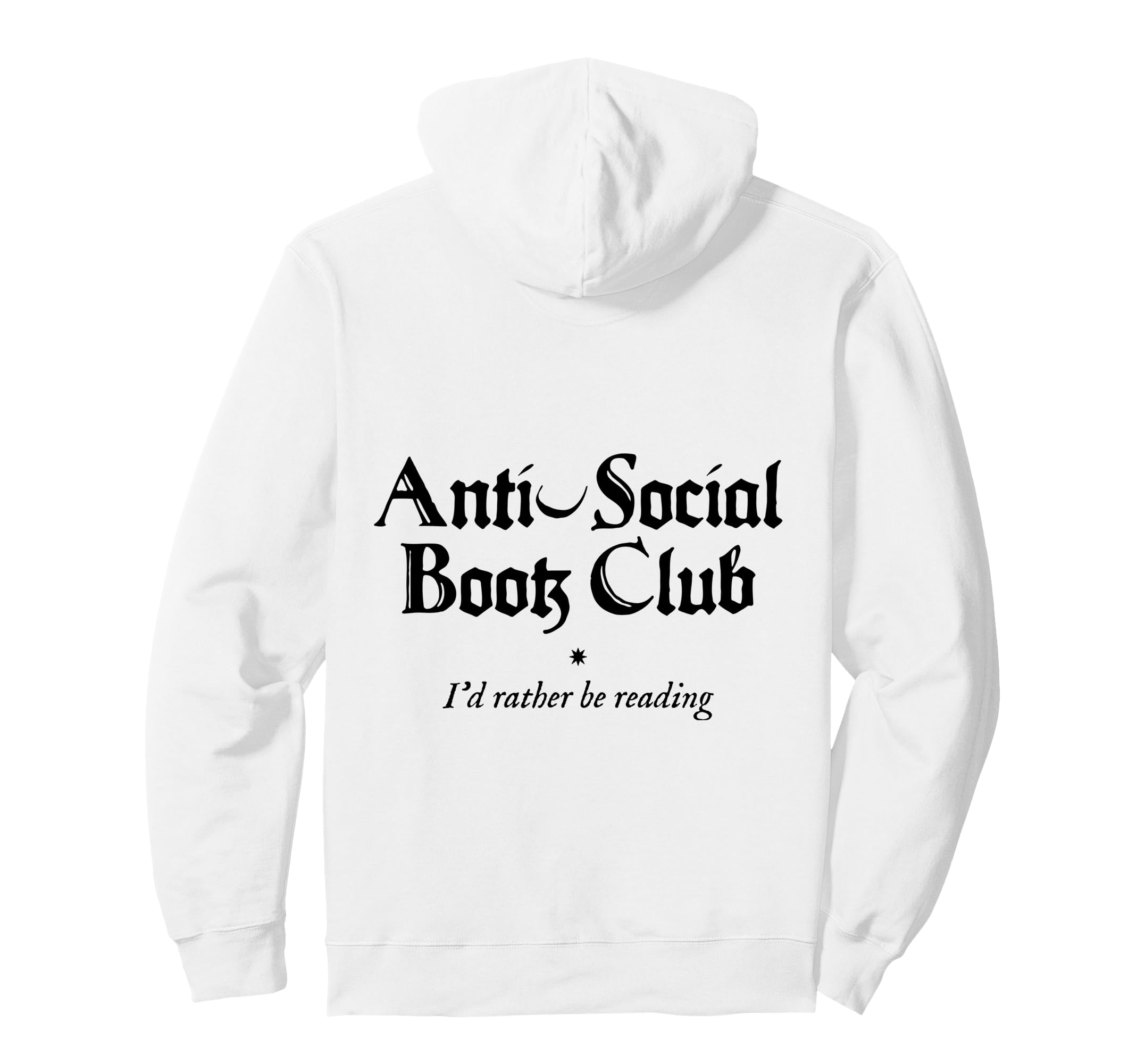 Anti Social Book Club Introverted Hoodie - Fun Novelty Design Men Women - T-Shirt, Sweatshirt, Hoodie