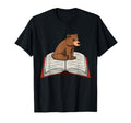 Bear Reading Books Literature Nature T-Shirt - Custom Art Print Men Women - T-Shirt, Sweatshirt, Hoodie