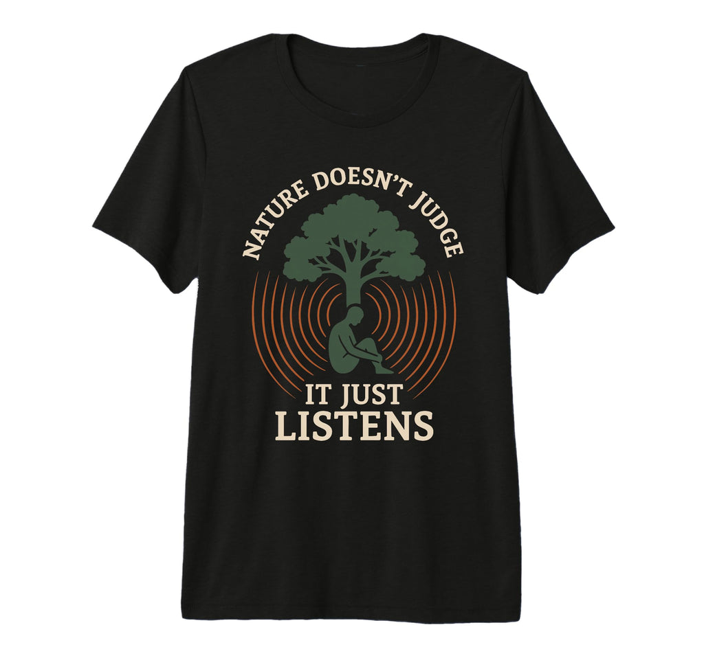 Forest Walk Overthinker Mental Reset T-Shirt - Fun Novelty Design Unisex - T-Shirt, Sweatshirt, Hoodie