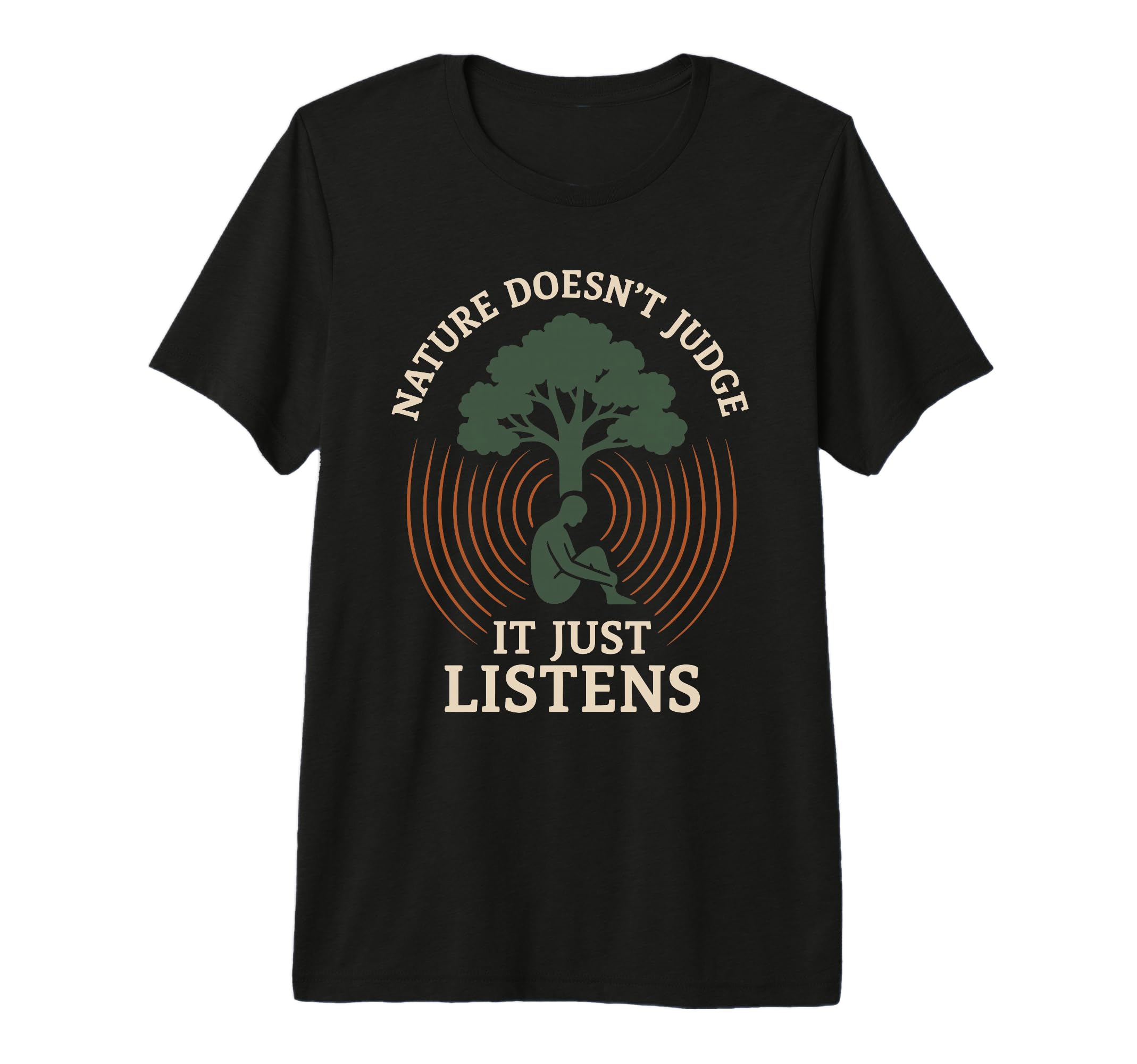 Forest Walk Overthinker Mental Reset T-Shirt - Fun Novelty Design Unisex - T-Shirt, Sweatshirt, Hoodie