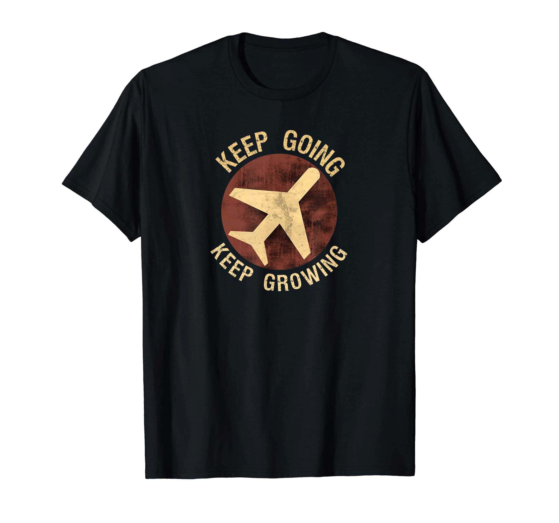 Keep Going Keep Growing Travel T-Shirt - Minimalist Print Men Women - T-Shirt, Sweatshirt, Hoodie