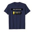 Social Battery Dead Introvert Low T-Shirt - Fun Novelty Design for Adults - T-Shirt, Sweatshirt, Hoodie