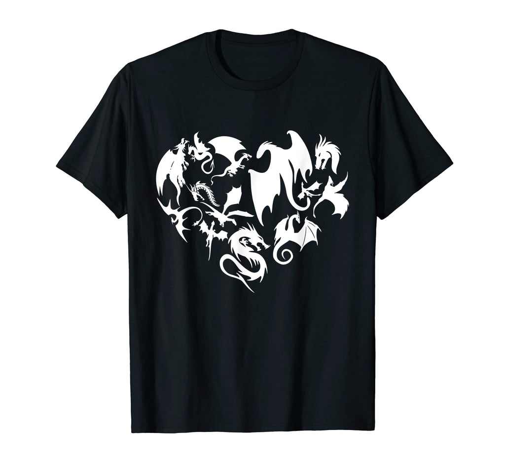 Dragon Heart Fantasy Book Nerd Geek T-Shirt - Custom Art Print Men Women - T-Shirt, Sweatshirt, Hoodie