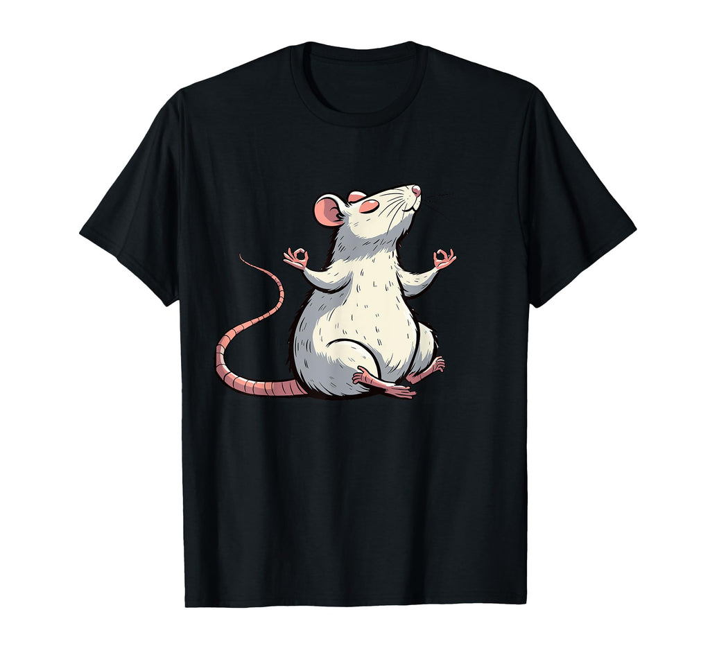 Meditation Rat Mouse Yoga Pose T-Shirt - Fun Novelty Design Unisex - T-Shirt, Sweatshirt, Hoodie