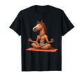 Meditation Horse Yoga Pose T-Shirt - Fun Novelty Design for Adults - T-Shirt, Sweatshirt, Hoodie