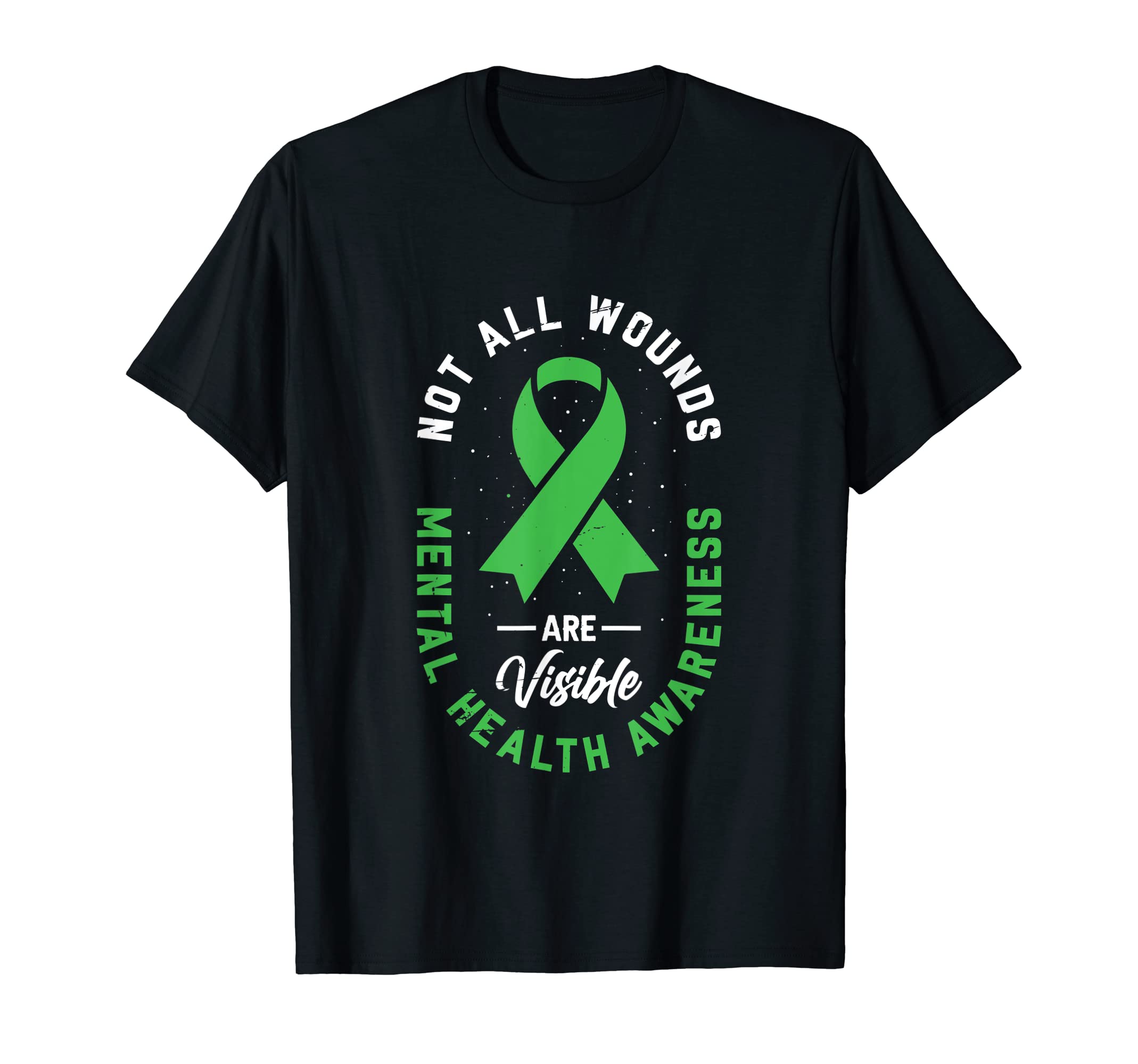 Not All Wounds Are Visible Mental T-Shirt - Aesthetic Graphic for Adults - T-Shirt, Sweatshirt, Hoodie