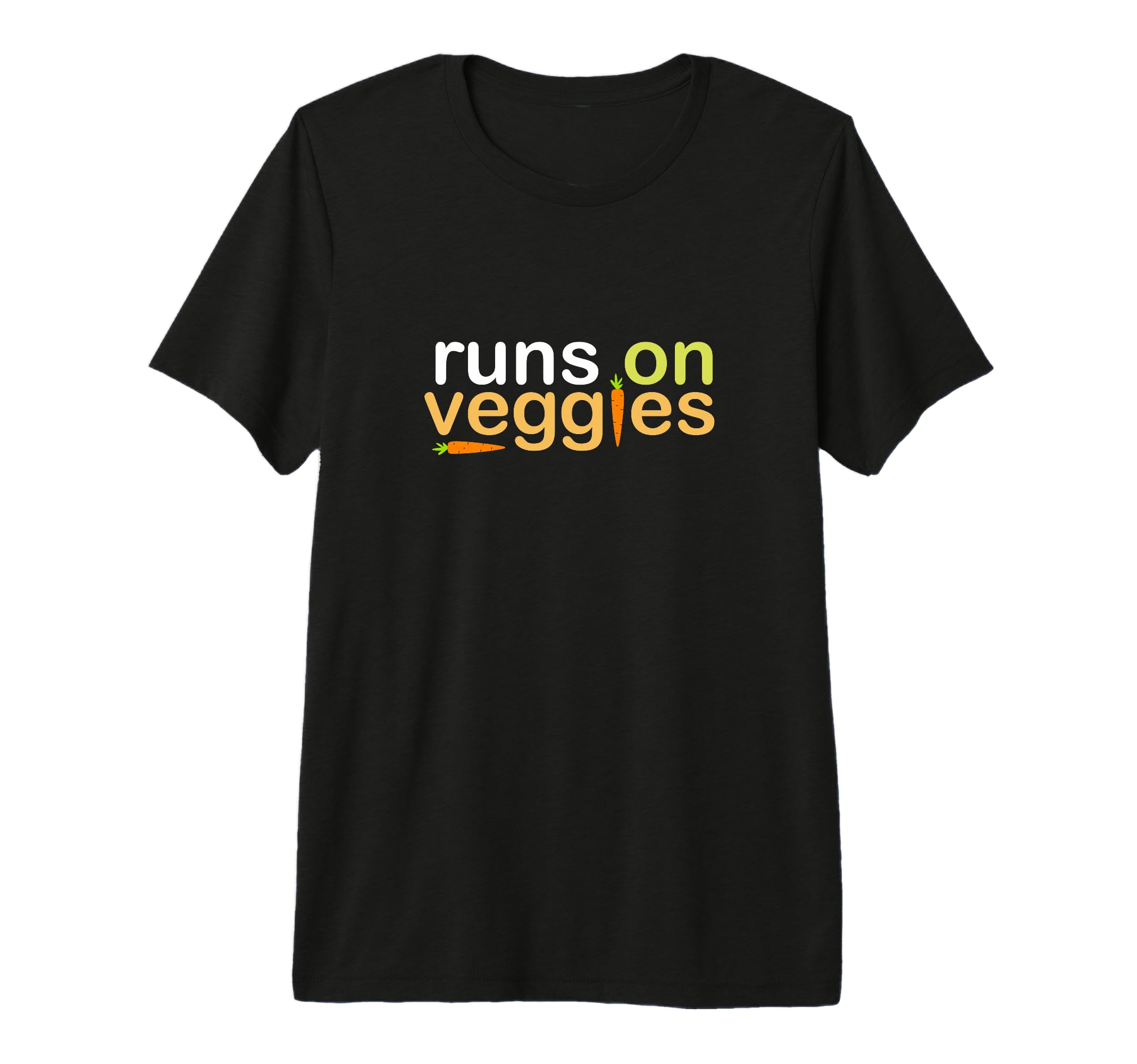 Runs Veggies Running Vegan Vegetarian T-Shirt - Novelty Apparel for Adults - T-Shirt, Sweatshirt, Hoodie