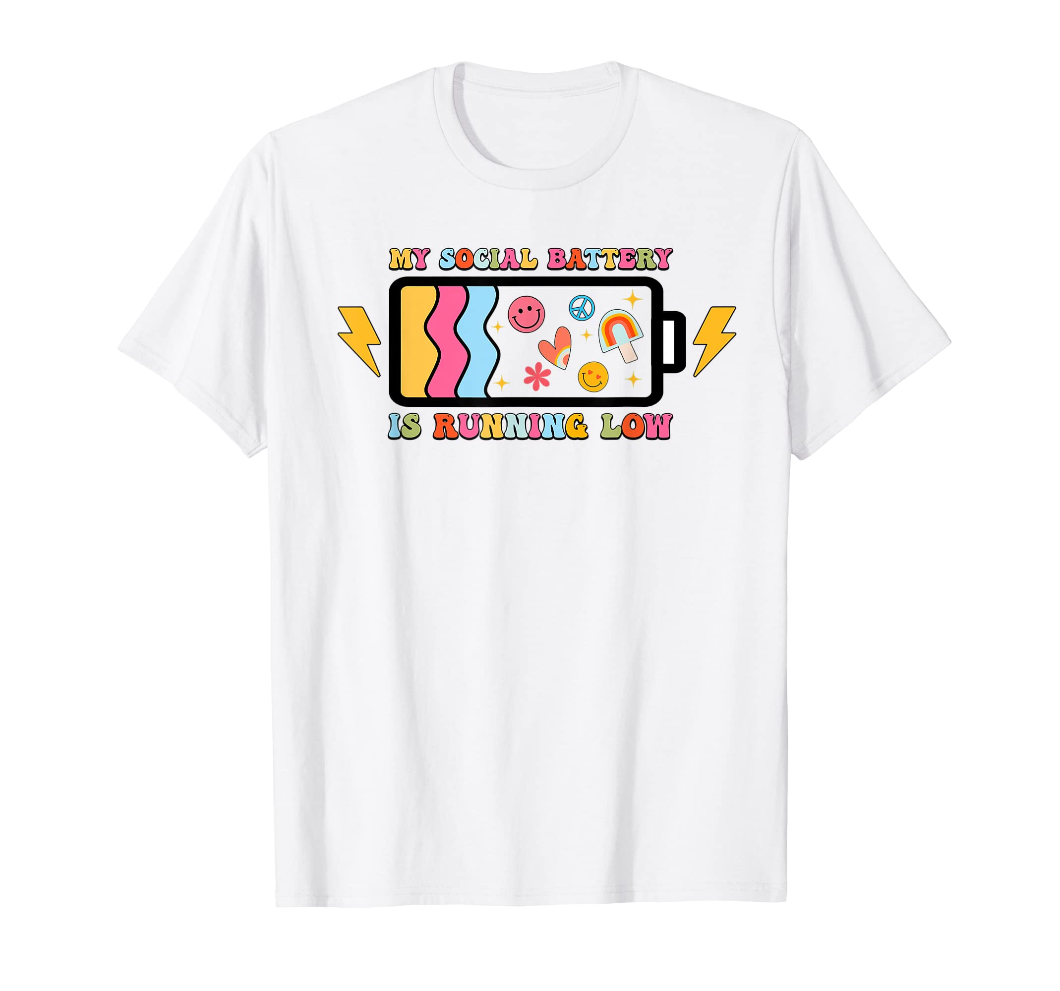 My Social Battery Is Running Low T-Shirt - Aesthetic Graphic Unisex - T-Shirt, Sweatshirt, Hoodie