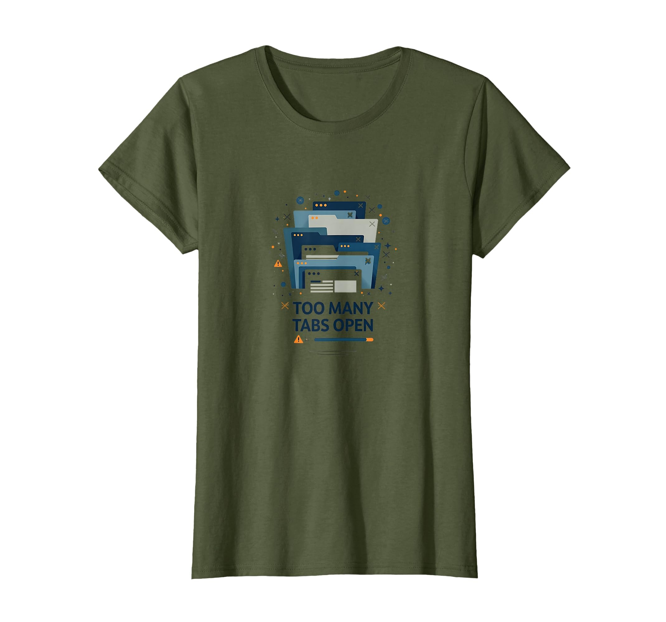 Too Many Tabs Open Overstimulated T-Shirt - Aesthetic Graphic Men Women - T-Shirt, Sweatshirt, Hoodie