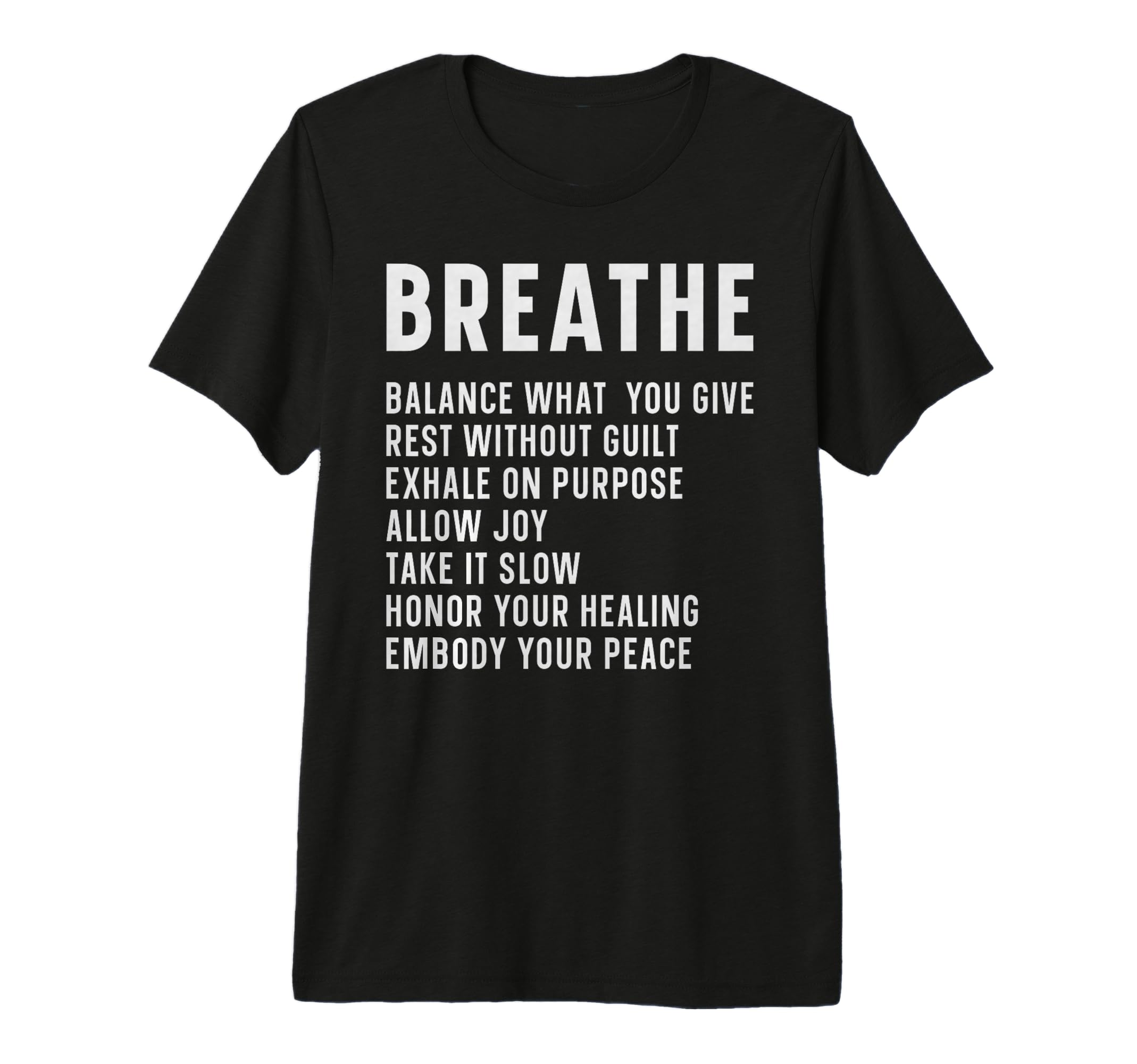 Breathe Mindfulness Meditation T-Shirt - Novelty Apparel Men Women - T-Shirt, Sweatshirt, Hoodie