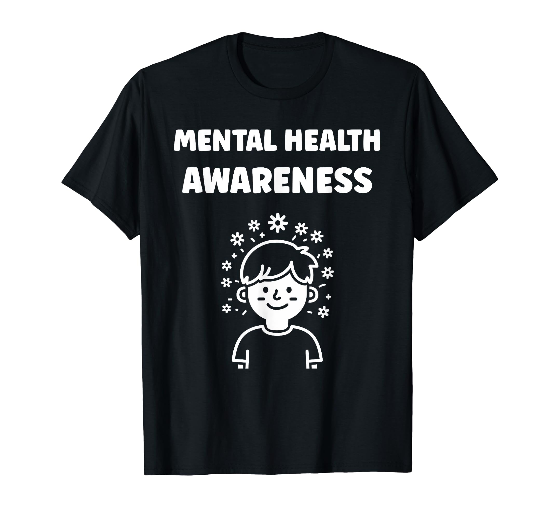 Simple Support Brain Illness Mental T-Shirt - Aesthetic Graphic for Adults - T-Shirt, Sweatshirt, Hoodie