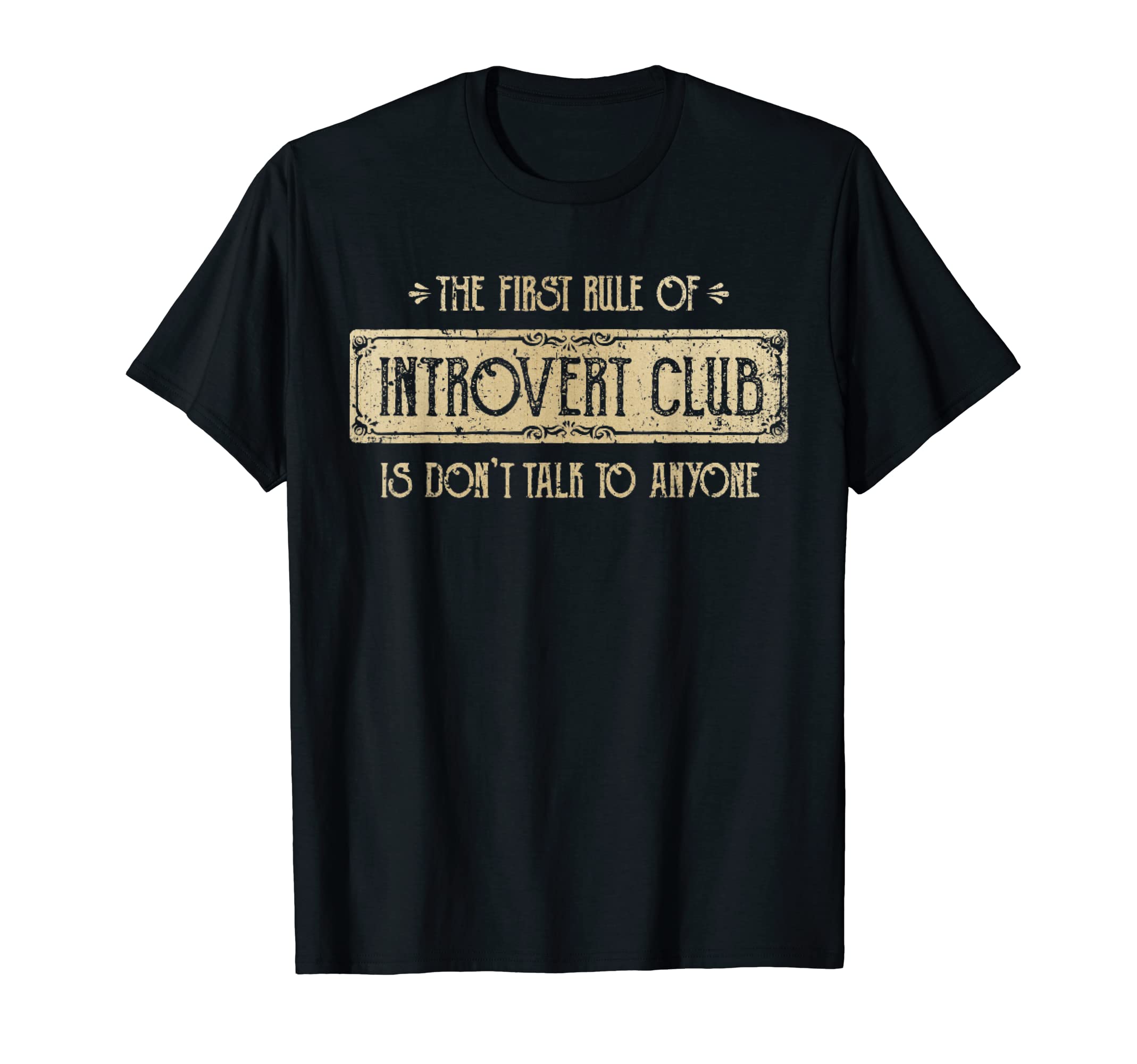 Introvert Club T-Shirt - Minimalist Print Men Women - T-Shirt, Sweatshirt, Hoodie