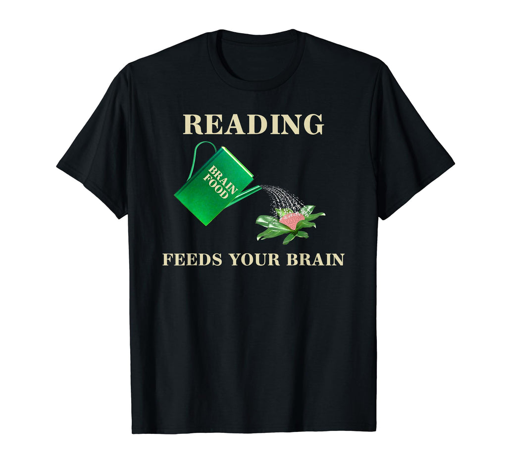 Reading Feeds Your Brain Book Lover T-Shirt - Aesthetic Graphic for Adults - T-Shirt, Sweatshirt, Hoodie