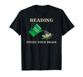 Reading Feeds Your Brain Book Lover T-Shirt - Aesthetic Graphic for Adults - T-Shirt, Sweatshirt, Hoodie