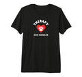 Therapy Dog Handler Paw Heart Tri Blend T-Shirt - Novelty Apparel Men Women - T-Shirt, Sweatshirt, Hoodie