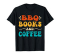 Groovy Funny Bbq Books And Coffee T-Shirt - Custom Art Print for Adults - T-Shirt, Sweatshirt, Hoodie
