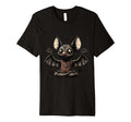Meditation Bat Yoga Pose Relaxing Animal T-Shirt - Aesthetic Graphic Unisex - T-Shirt, Sweatshirt, Hoodie