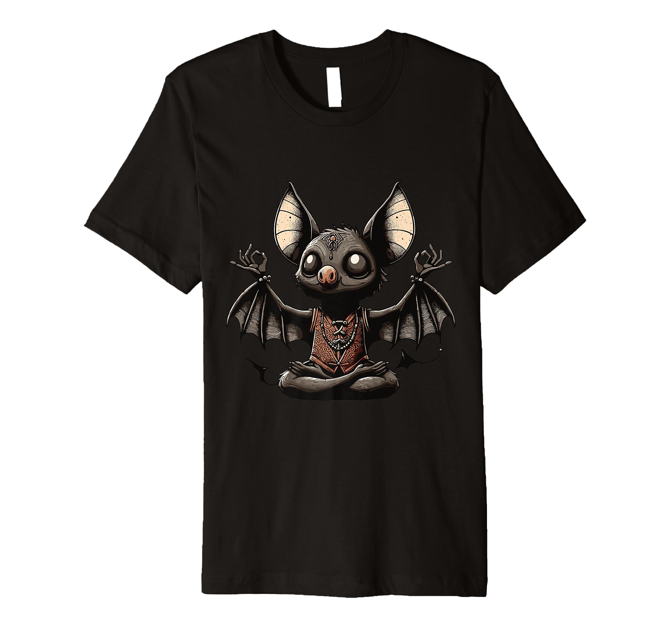 Meditation Bat Yoga Pose Relaxing Animal T-Shirt - Aesthetic Graphic Unisex - T-Shirt, Sweatshirt, Hoodie
