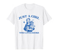 Just Who Loves Books Funny Book Lover T-Shirt - Custom Art Print Men Women - T-Shirt, Sweatshirt, Hoodie