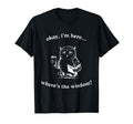 Tired Owl Coffee Book Wheres Wisdom Funny T-Shirt - Unique Graphic Unisex - T-Shirt, Sweatshirt, Hoodie