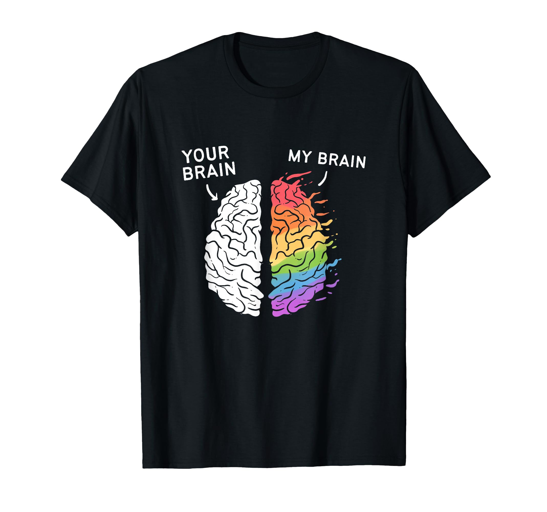 Neurodivergent Adhd Asd Aspergers Autism T-Shirt - Custom Art Print Unisex - T-Shirt, Sweatshirt, Hoodie